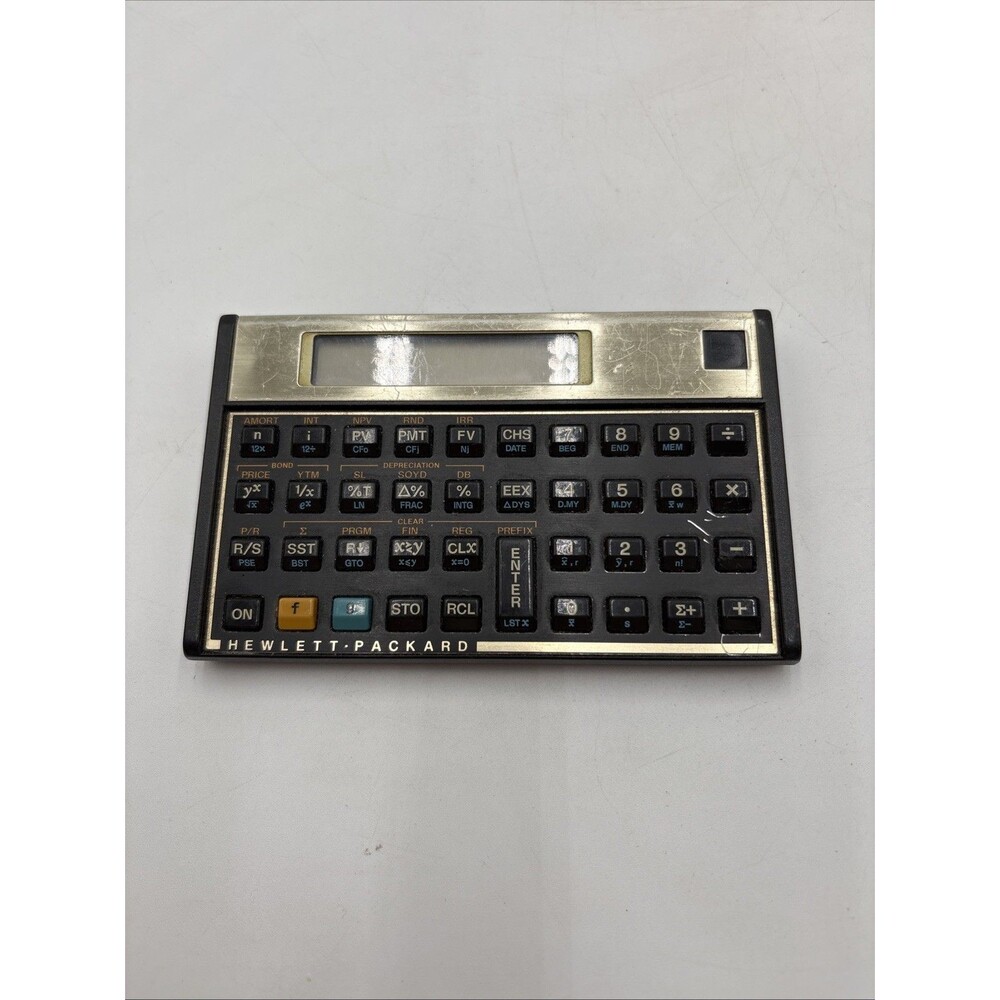 Vintage 1986 HP 12C Financial Calculator - MADE IN USA -
